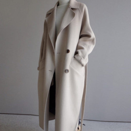 R&B | Damen Warme Trench Mantel - Langarm