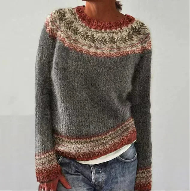 R&B | Clair Strickpulli Herbst Mit Mustern