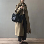 R&B | Klassischer Trenchcoat Damen Oversized Windbreaker, Doppelreihig