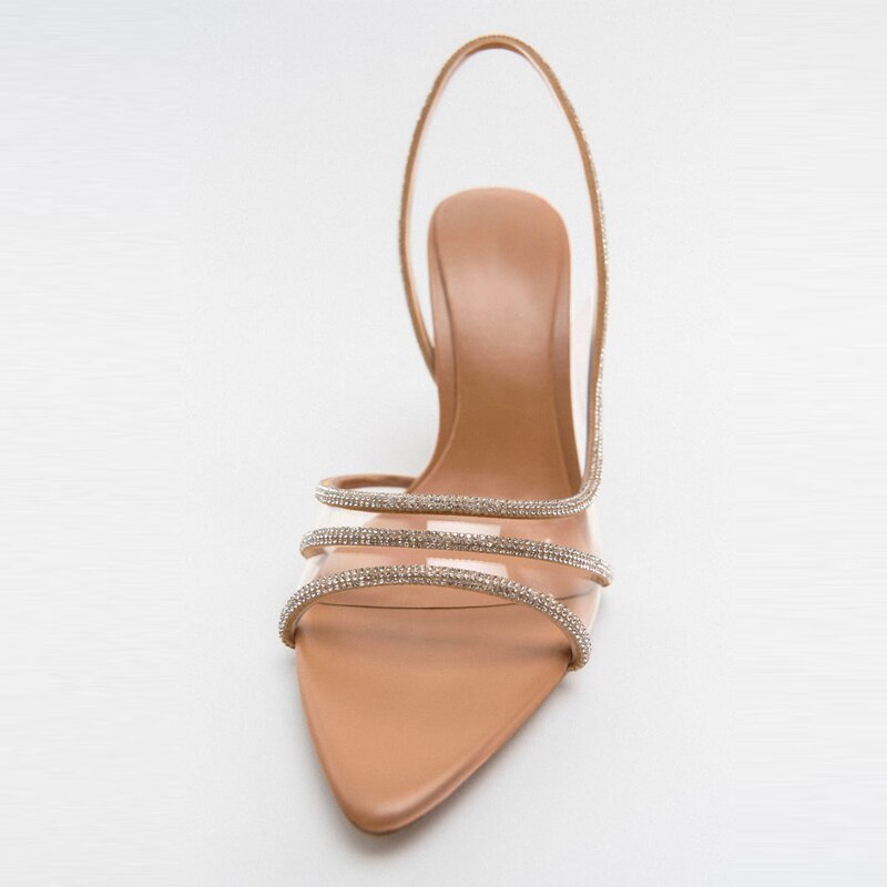 R&B |  Elegante High-Heeled Sandalen - Stiletto Slingback Peep Toe Schuhe
