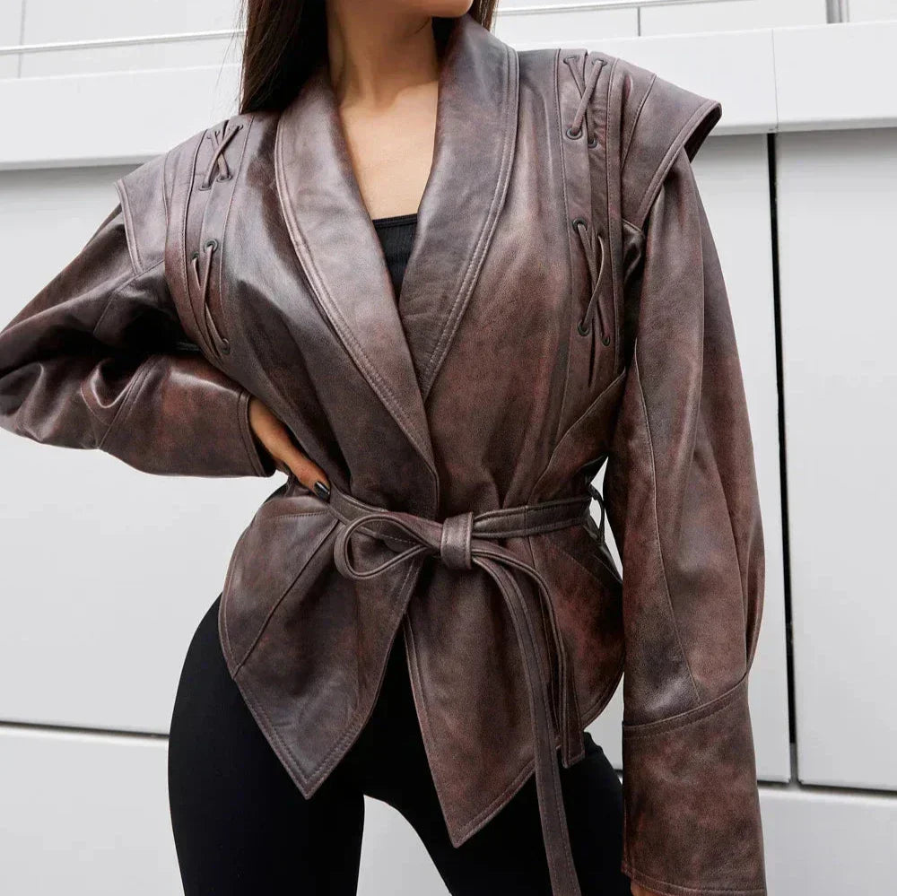 R&B | Damenjacke Vintage V-Ausschnitt