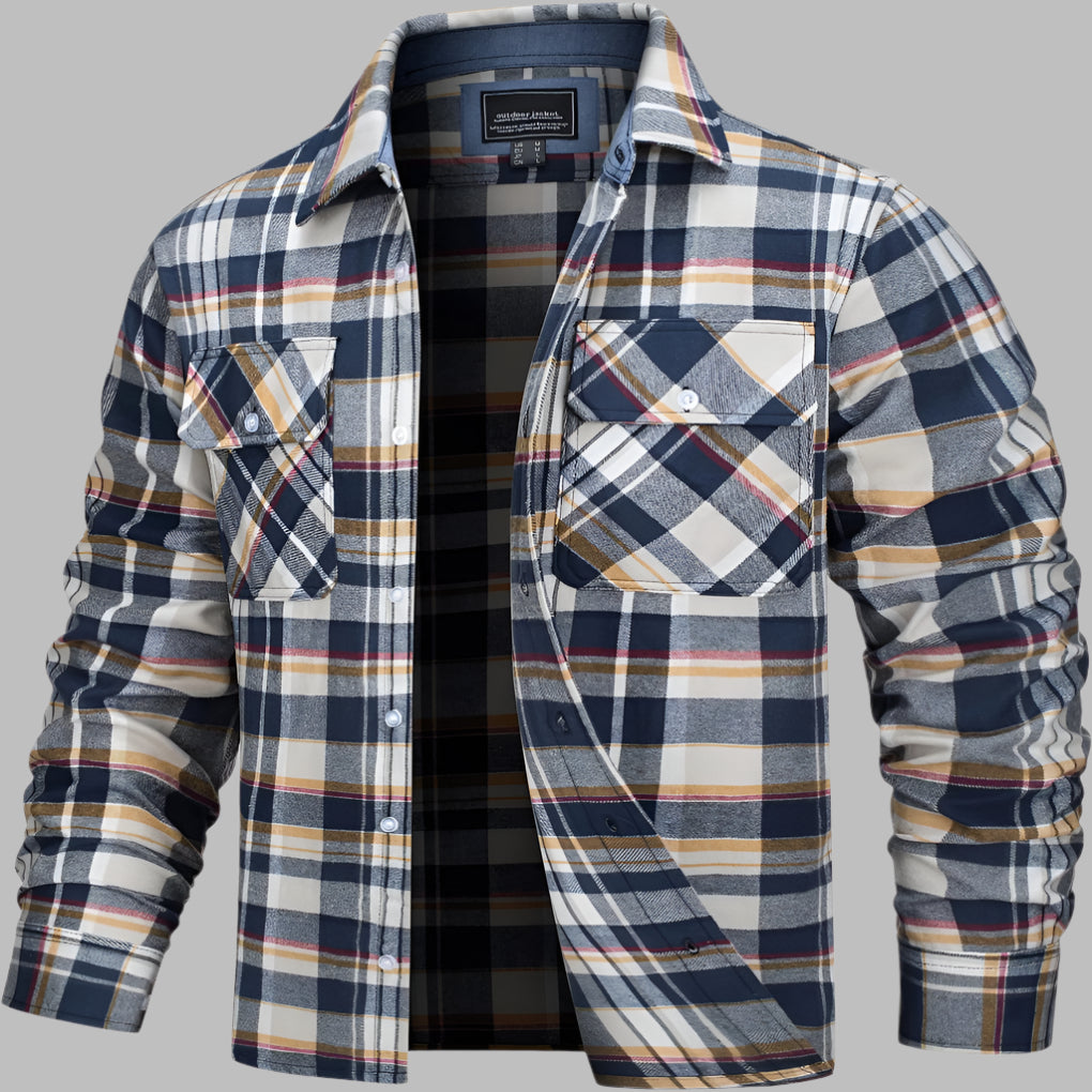 R&B | Kariertes Flanell-Hackerhemd Aus Baumwolle