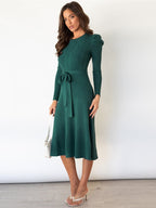 Strickkleid mit langen Ärmeln | 2024 Neuer Trend
