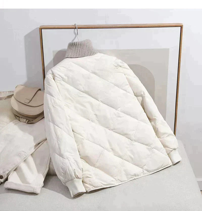R&B | Vielseitige Schicke Rundhalsjacke mit Knopfverschluss
