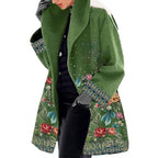 R&B | Lange Winter Bedruckter Mantel - Warme
