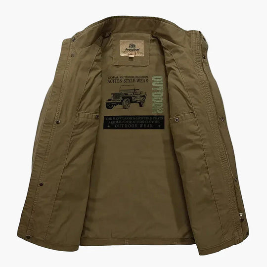 R&B | Outdoor Übergangsjacke mit Stehkragen und Mehrfachtaschen - Lässige Mode für Alltag und Freizeit