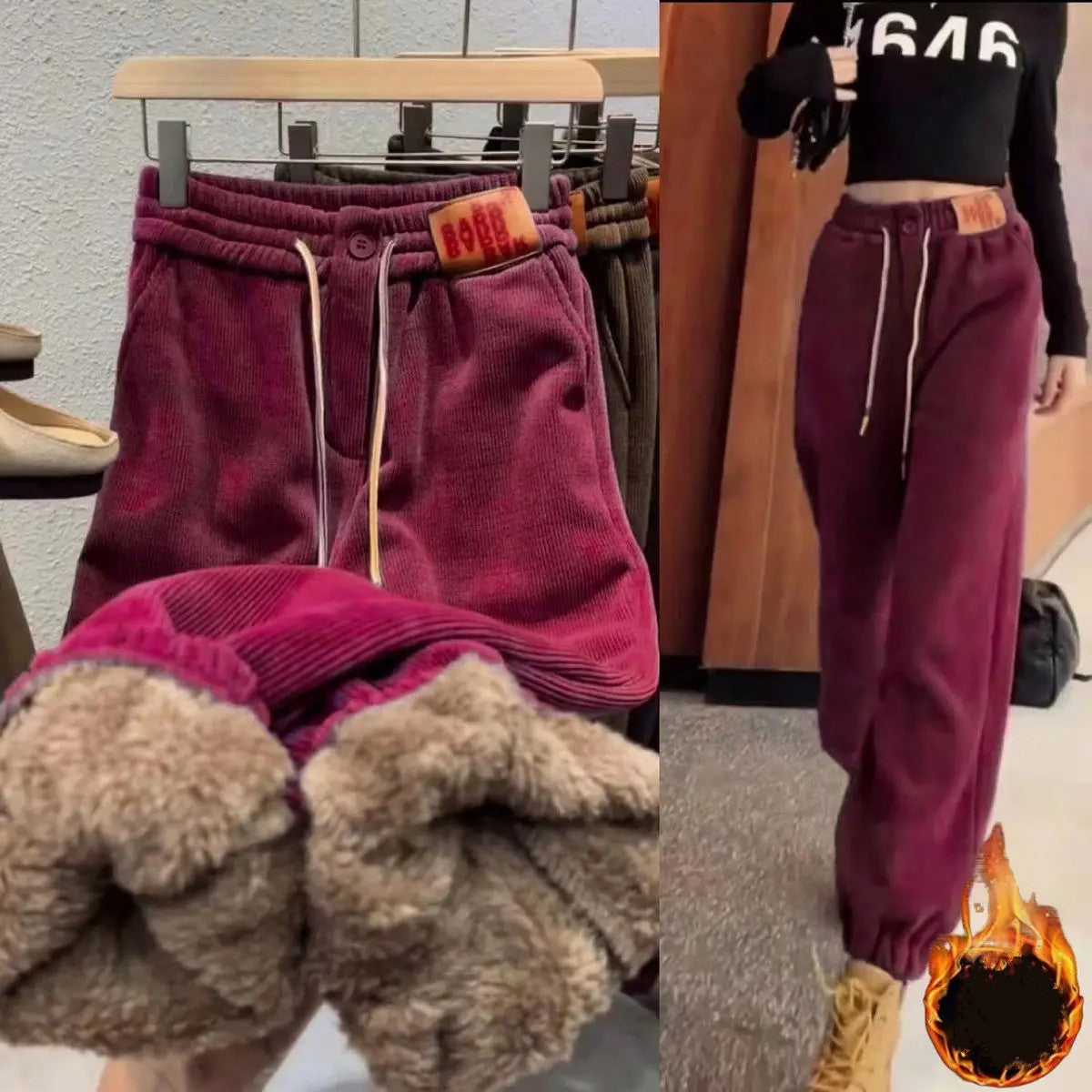 R&B | Winter Jogginghose - Warme Plüschfutter & Lässiges Design
