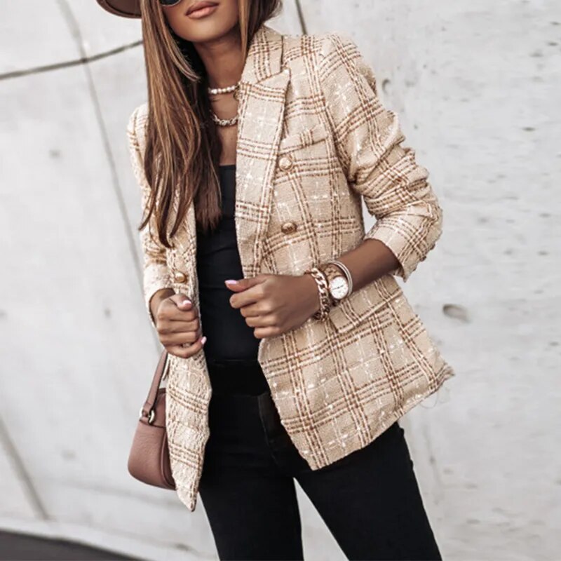 R&B | Luxuriöser Karierter Blazer