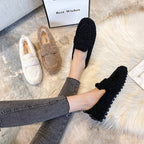 R&B | Winter Weiches Plüsch Schlupf auf Loafer Schuhe
