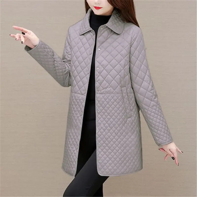 R&B | Damen Steppjacke Mit Karomuster