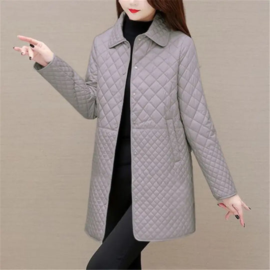 R&B | Damen Steppjacke Mit Karomuster