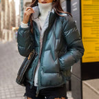 R&B | Stylische Steppjacke mit Glänzendem Finish