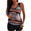 R&B | Stilvolles Geometrisches Tankini-Set