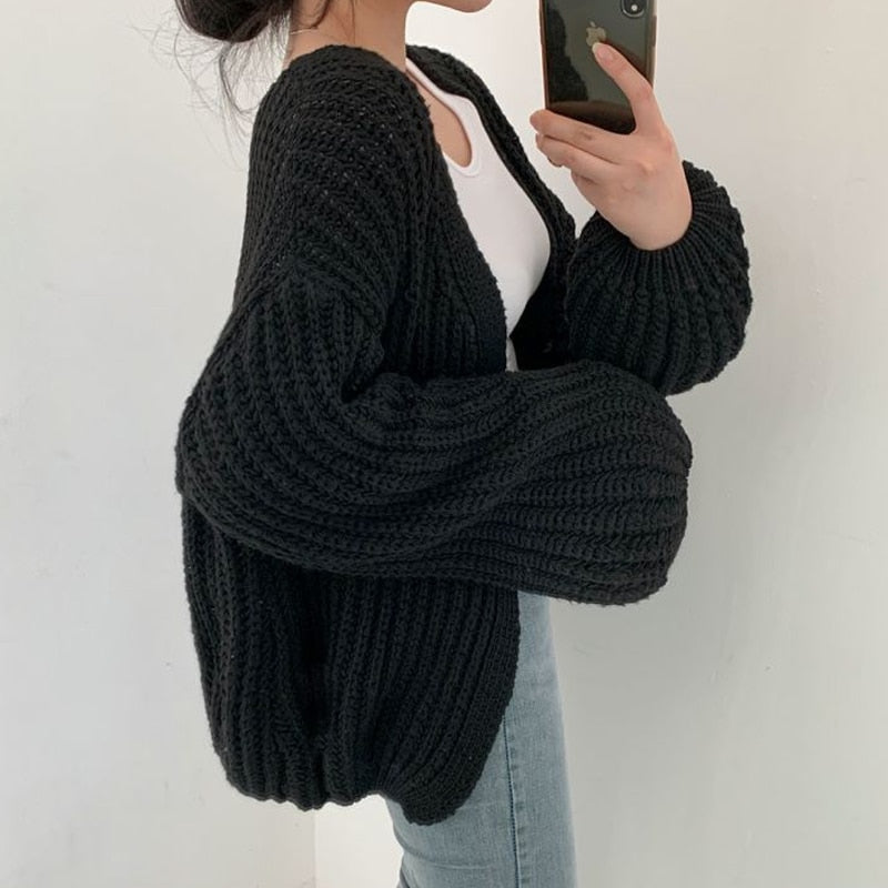 R&B | Oversized-Strickweste Aus Dickem Garn für Frauen