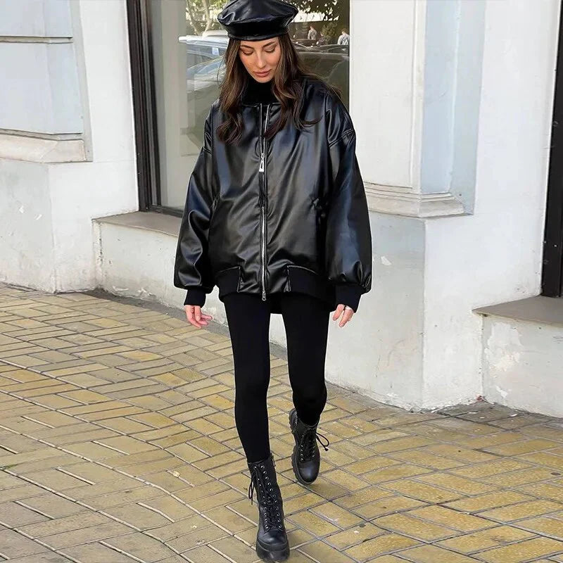 R&B | Lockerer Motor Lederjacke