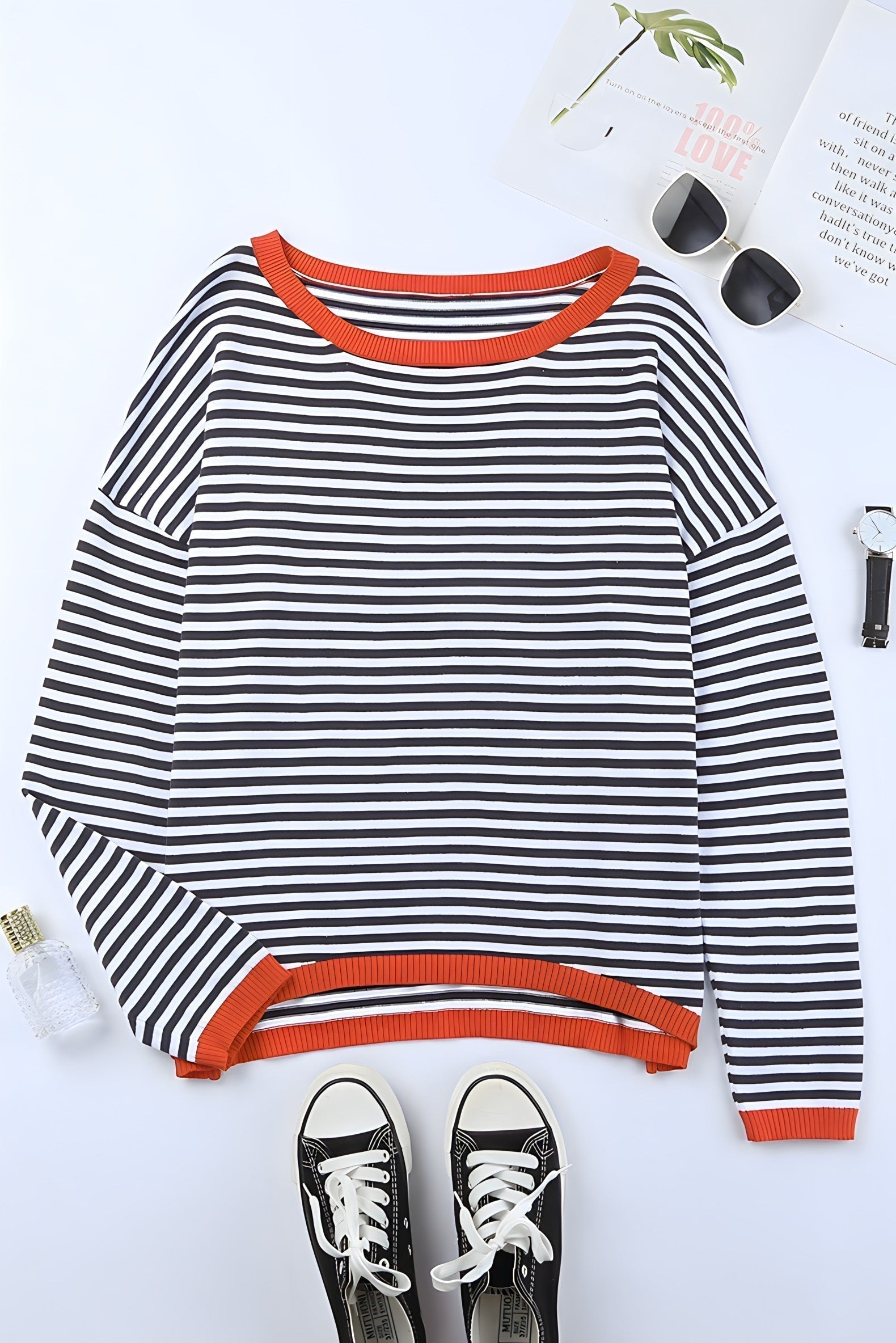 R&B | Gestreifter Pullover