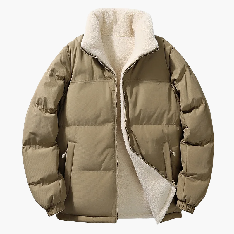 R&B | Winter-Steppjacke mit Fleece-Innenfutter - Urbane Freizeitjacke, Lockere Passform, Warm, Ideal für Alltag & Outdoor
