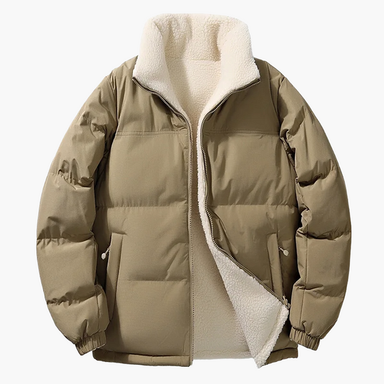 R&B | Winter-Steppjacke mit Fleece-Innenfutter - Urbane Freizeitjacke, Lockere Passform, Warm, Ideal für Alltag & Outdoor