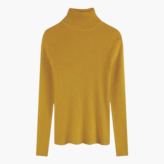 R&B | Rollkragenpullover Gerippt Basic Langarm - Vielseitiger Herbst & Winter Look