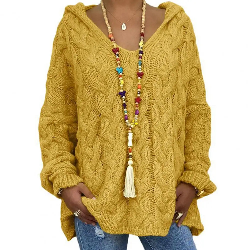 R&B | Oversize Kabelstrickpullover Kabelstrick Weich und Lässig