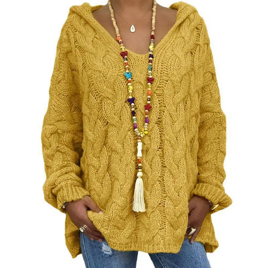 R&B | Oversize Kabelstrickpullover Kabelstrick Weich und Lässig