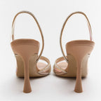 R&B |  Elegante High-Heeled Sandalen - Stiletto Slingback Peep Toe Schuhe