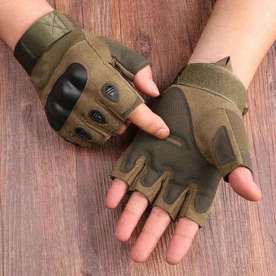 Tactical Hard Knuckle Half Finger Handschuhe R&B