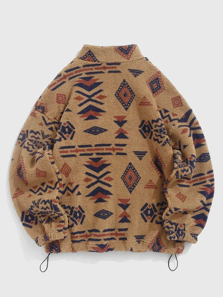 R&B | Pullover mit Ethnischem Druck