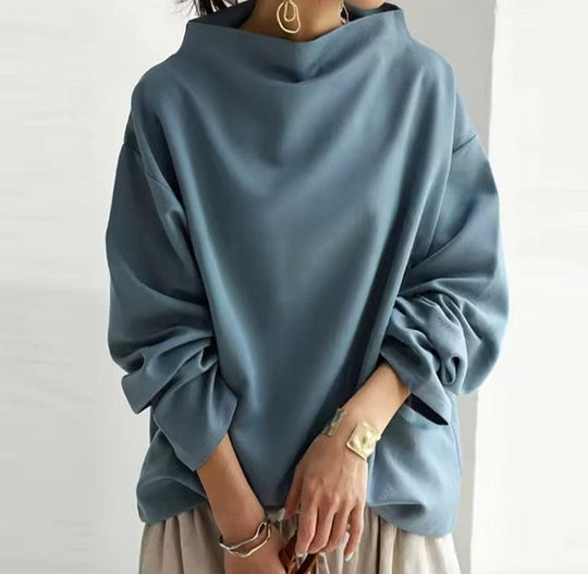 R&B | Elegante Loose-Fit Rollkragenbluse