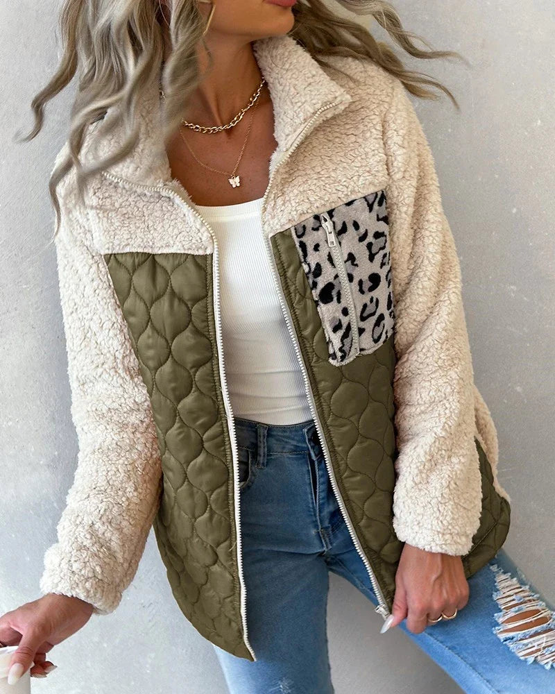 R&B | Damen Wende-Fleecejacke mit Subtilen Tiermotiven