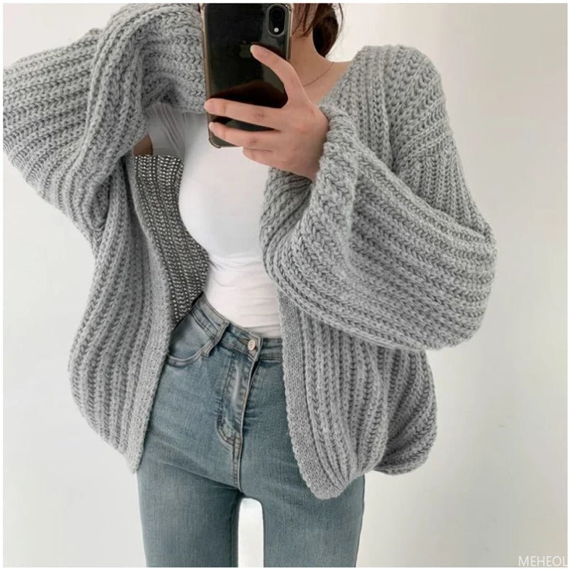 R&B | Oversized Chunky Strickjacke