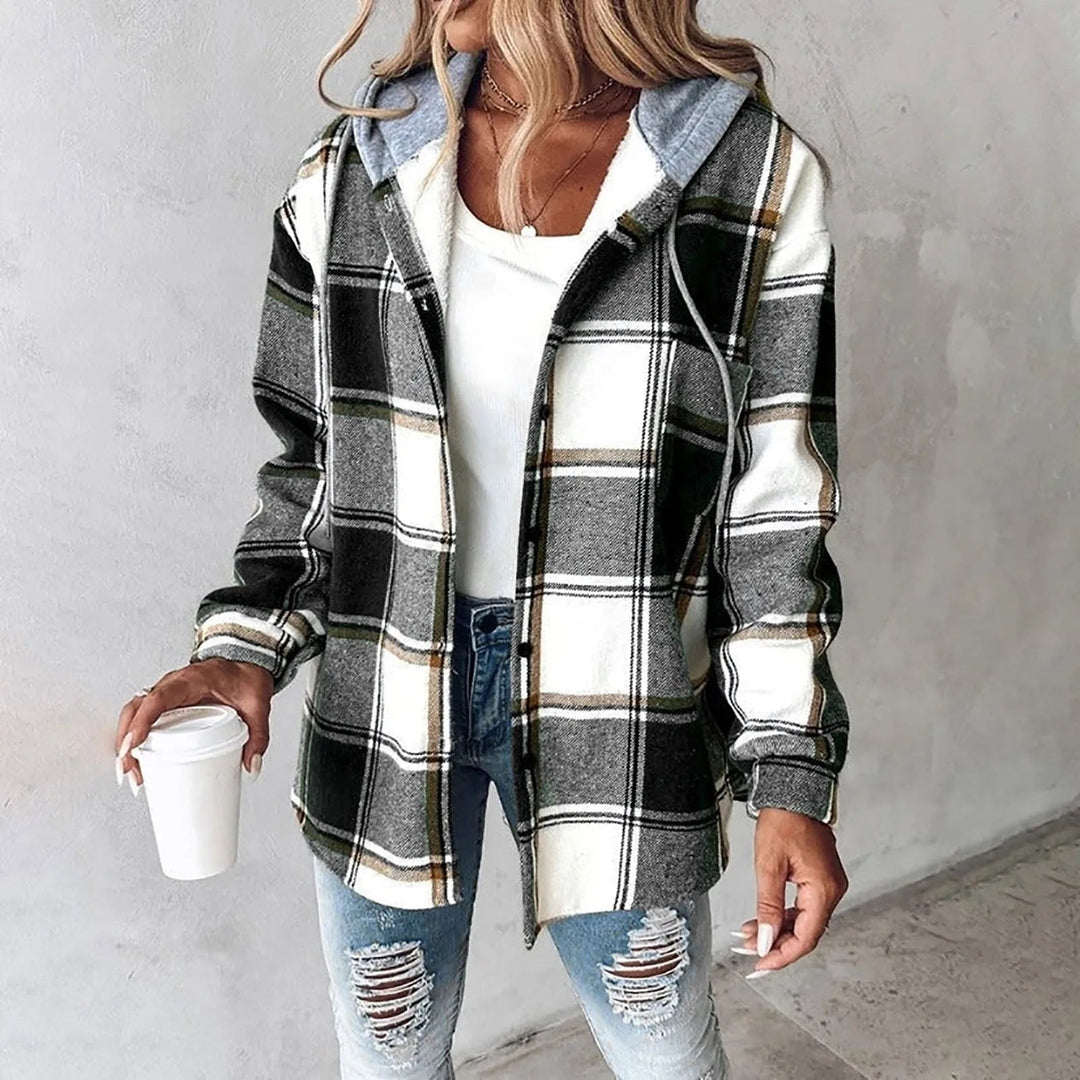 R&B | Kariertes Komfort-Hoodie
