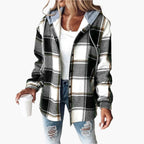 R&B | Karierte Freizeitjacke mit Kapuze - Lässiger Herbst- und Winterstil