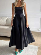 R&B | Modernes Ärmelloses Maxikleid mit Hoher Taille für Frauen