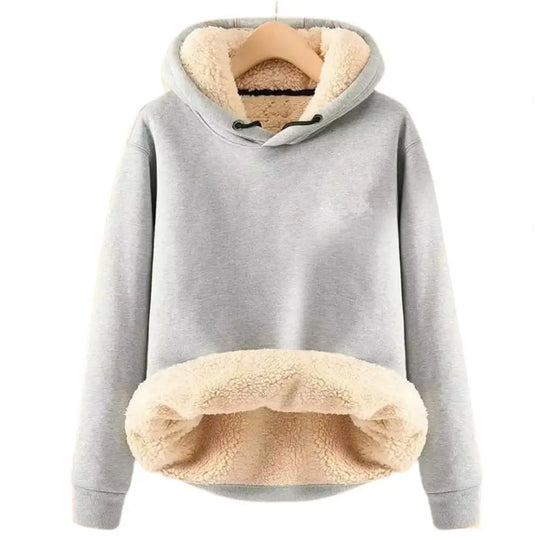 R&B | Warmer Hoodie mit Fleece-futter Polyester und Sherpa Bequem und Trendy