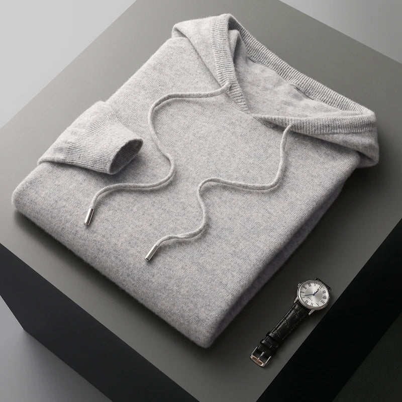 R&B | Hoodie Aus Wollmix Wolle Warm und Bequem