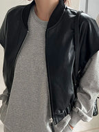 R&B | Lederjacke Eng & Trendy