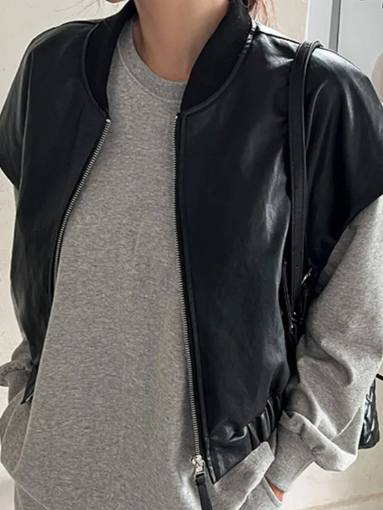 R&B | Lederjacke Eng & Trendy