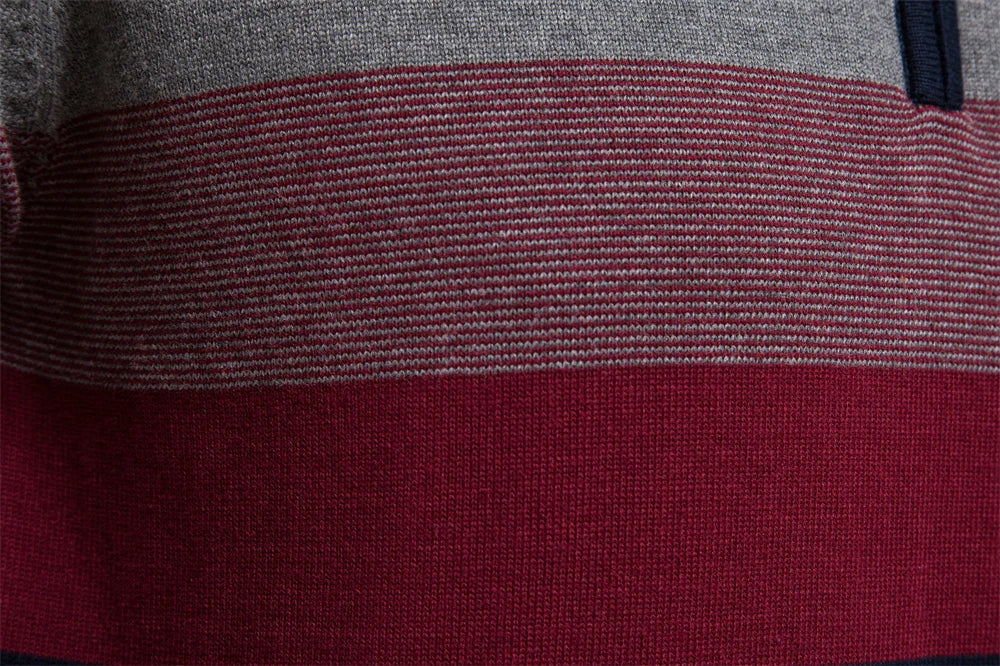 R&B | Strickpullover mit Viertelreißverschluss - Eleganter Feinstrick für Business & Freizeit