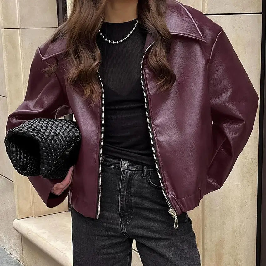 R&B | Street Lederjacke Herbst Chic