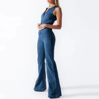 R&B | Bodycon Rückenfreier Herz Jumpsuit