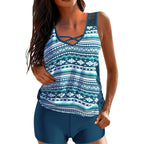 R&B | Stilvolles Geometrisches Tankini-Set