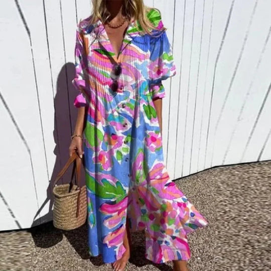R&B | Luxuriöses Frühlings-Bohemian-Kleid