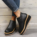 R&B | Stiefeletten mit Reißverschluss und Plateau
