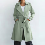 R&B | Klassischer Trenchcoat mit Gürtel