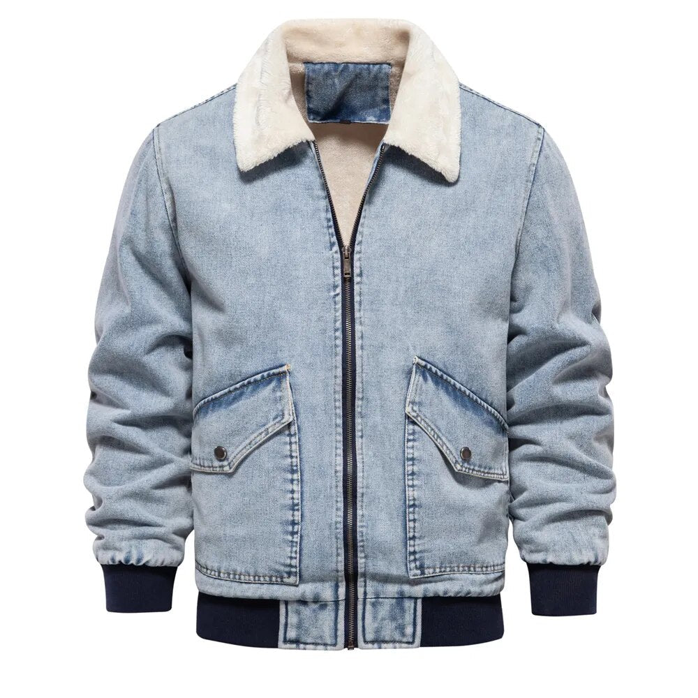 R&B | Herren Jeansjacke warm gefüttert