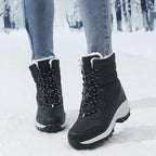 R&B | Plattform Outdoor Schnee Stiefel mit Fleece Warmen Knöchel Keil
