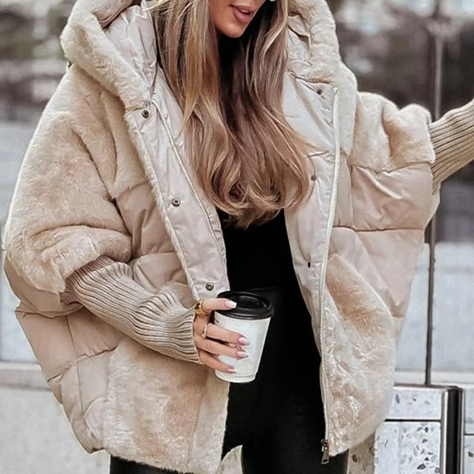 R&B | Damen Wintermantel warm & stilvoll für Herbst und Winter