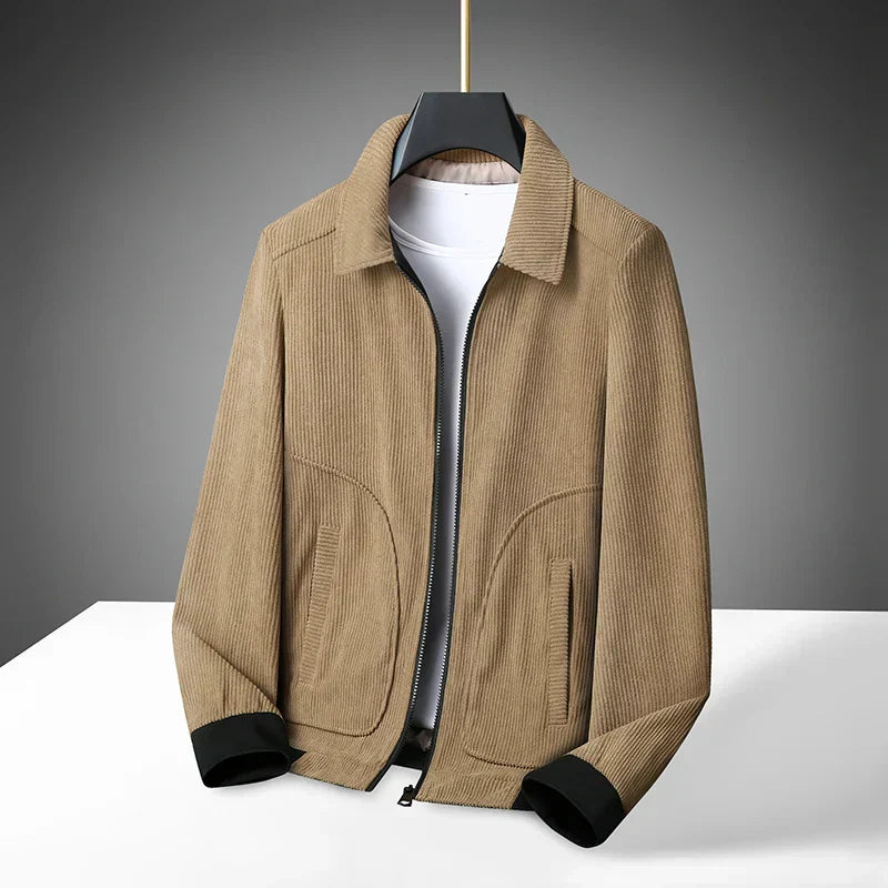 R&B | Cordjacke für Herren mit Reißverschluss
