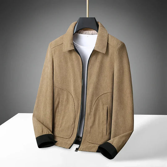 R&B | Cordjacke für Herren mit Reißverschluss